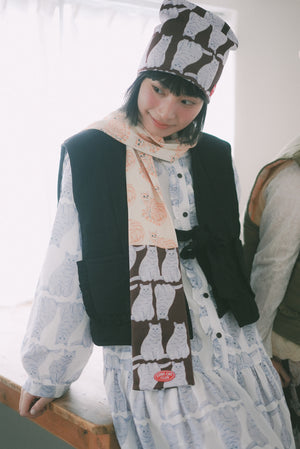 LCC Knitted Printed Scarf (Many Many Cats)