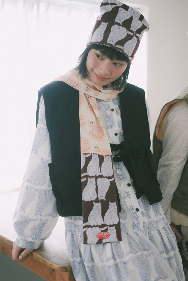 LCC Knitted Printed Scarf (Many Many Cats)