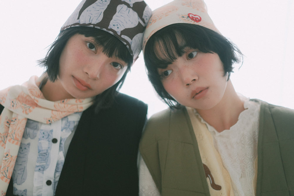 LCC Knit Printed Hat (Many Many Cats)