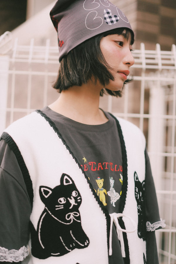 Paper Cat Doll Long-Sleeve T-Shirt