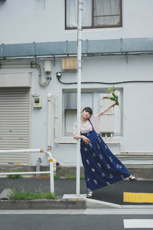 Cat Daily Line Suspender Skirt