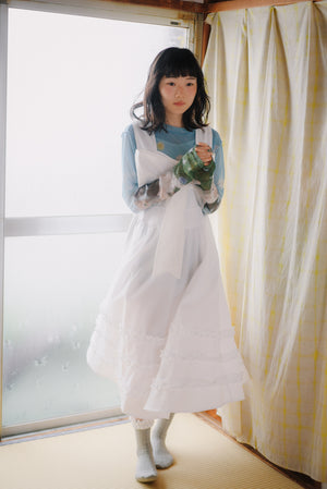 Sleeveless Dress with 3D Bows on Front and Back