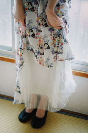 Four Kittens Multicoloured Pleated Tulle Dress