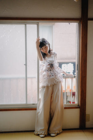 Detachable Ruffle Trousers