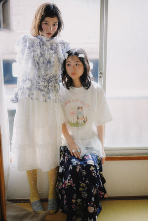 3D Floral Bow Bubble Skirt