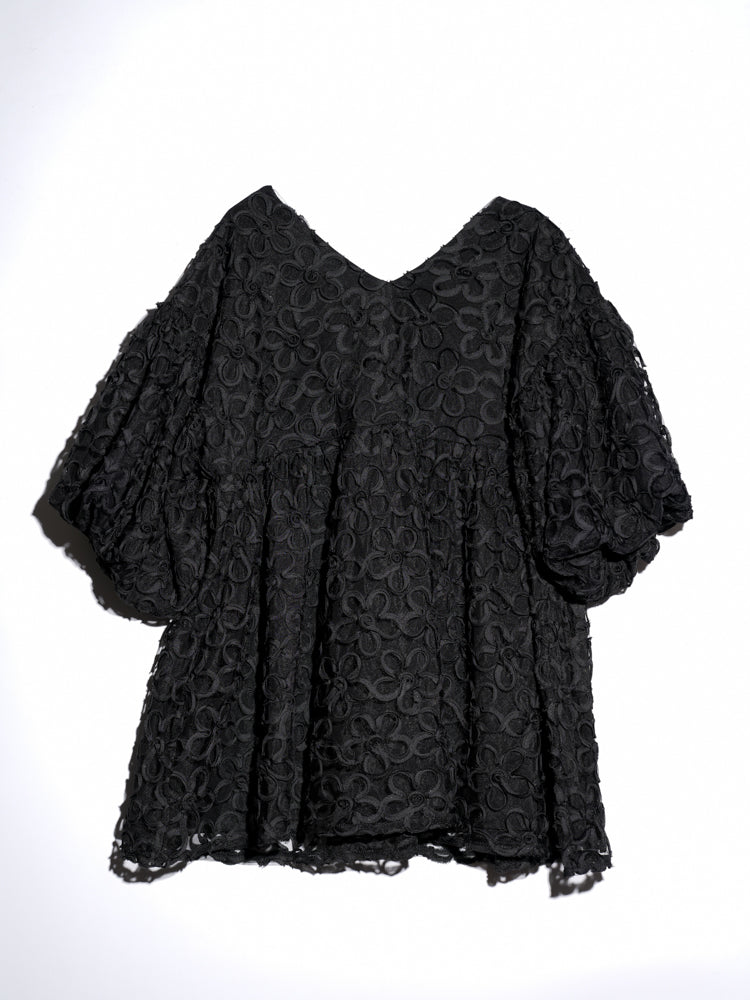 Flower tulle balloon top