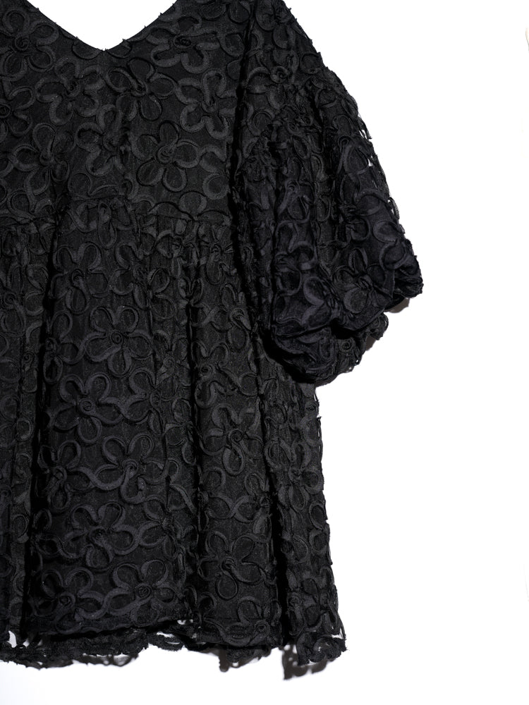 Flower tulle balloon top