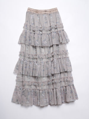 Cat Doll house Layer ruffle skirt