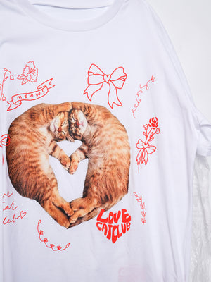 LCC Orange Cat Lace Long Sleeve Tee