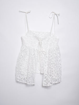 Flower tulle Vest