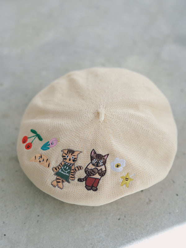 Sunny Cat Island Beret