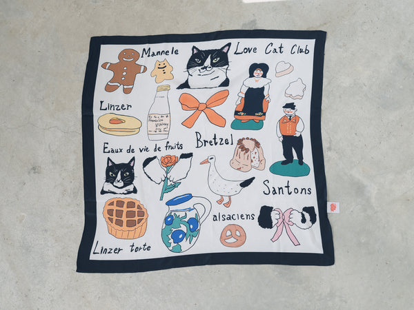 70x70 Scarf (Cat Nordic Travel Guide)