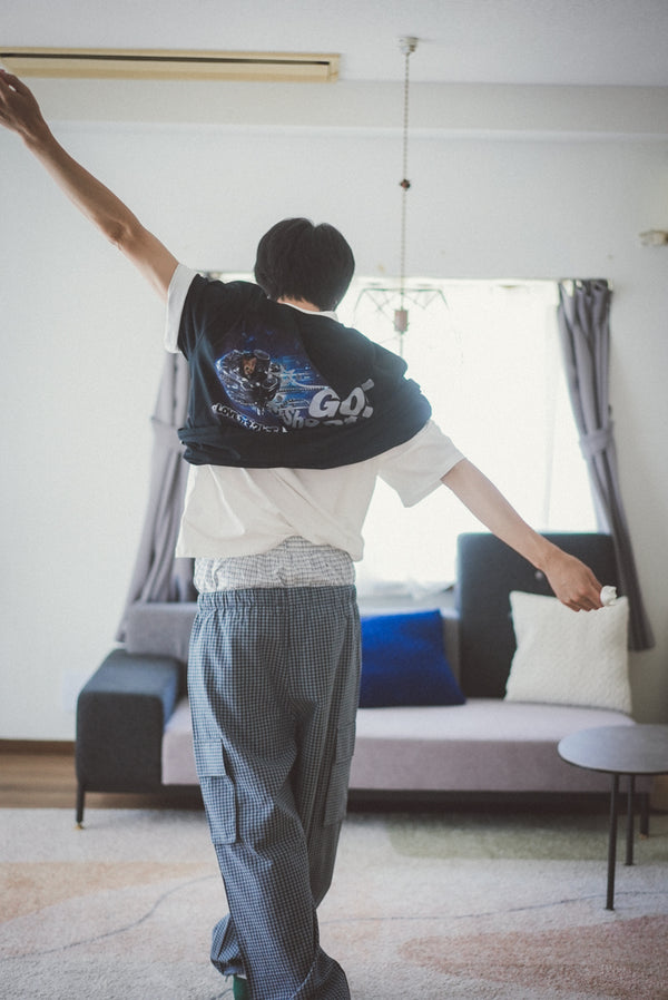 Comic Cat Workwear Drawstring Trousers