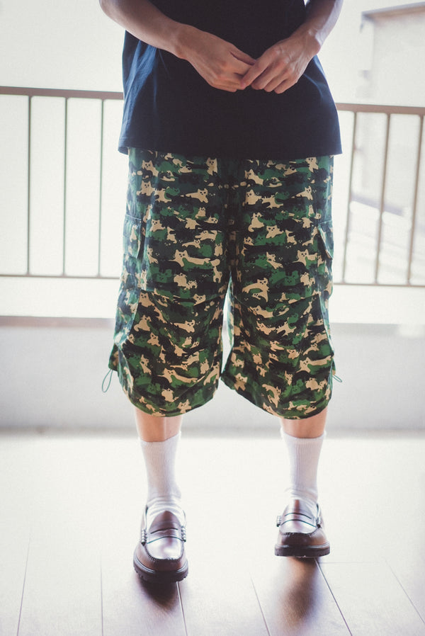 Cat Animals Pattern Short