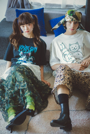 Cat Animals Pattern Yarn Skirt