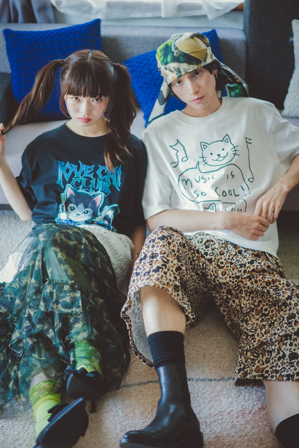 Cat Animals Pattern Yarn Skirt