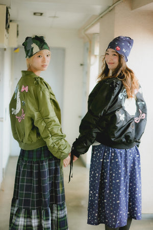 Angel Wings Cat Ribbon MA Jacket