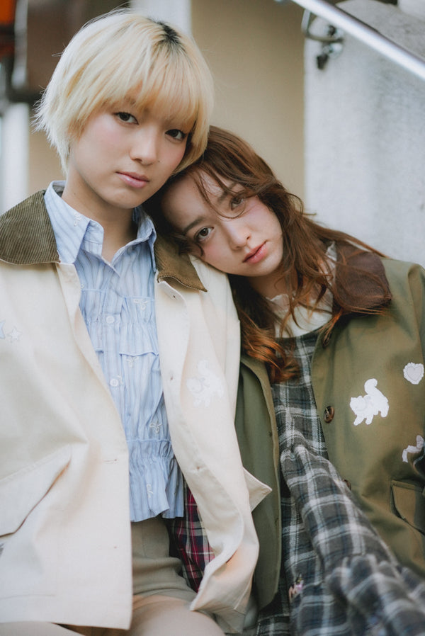 Angel Wings Cat Corduroy Collar Jacket