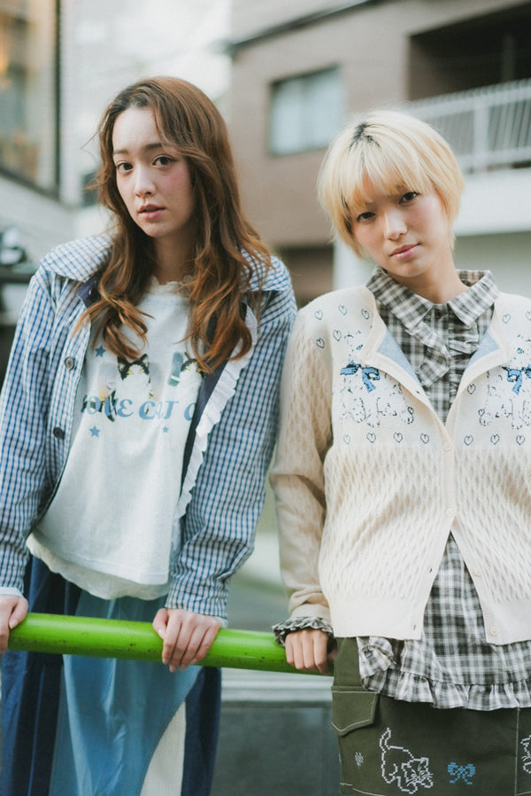 Real Cat Towel Cotton Long-Sleeved Top