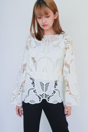 Scallop Silk Cardigan