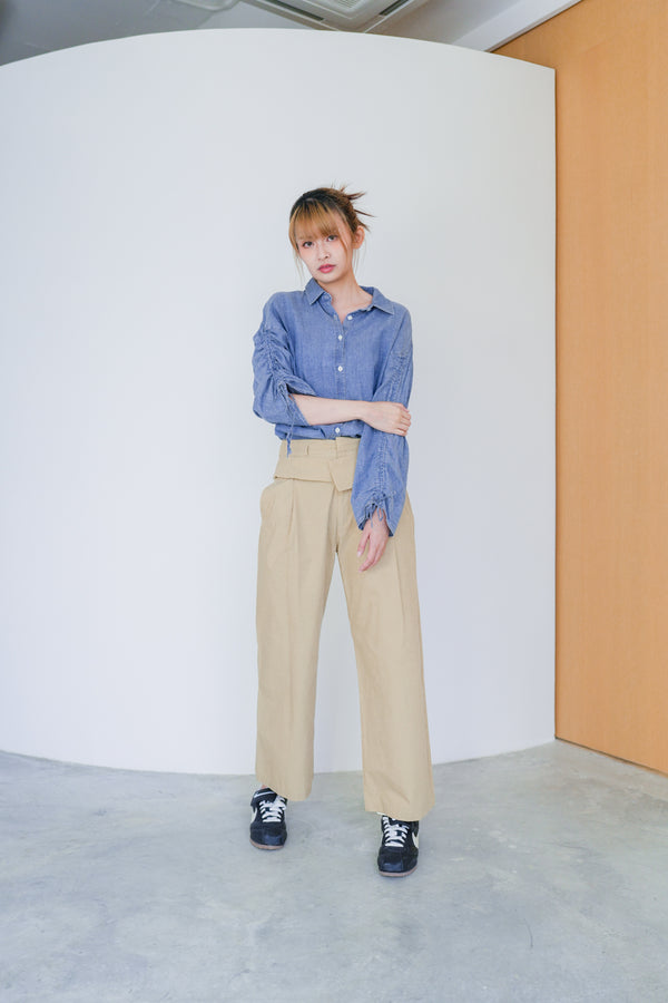 Typewriter Double Waist Pants