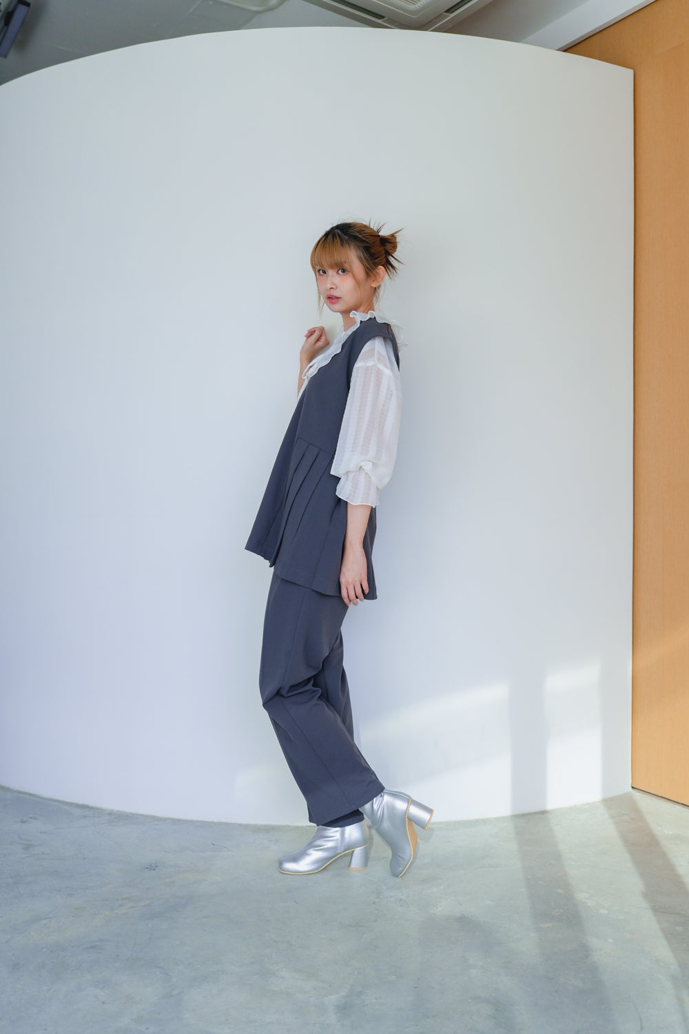 Georgette tapered trousers