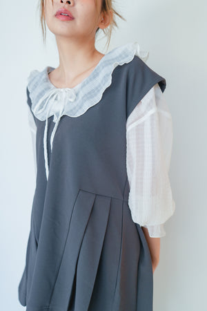 ruffled see-through shirt