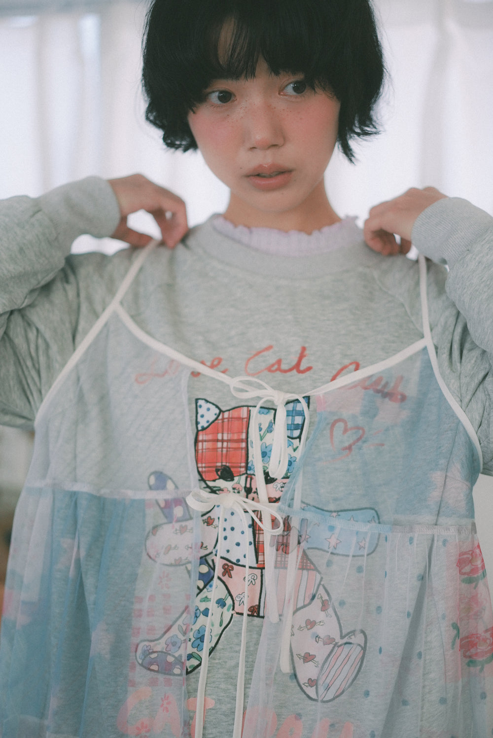 Girly Cats Patch Hoodie