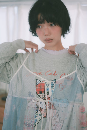 Girly Cats Patch Hoodie