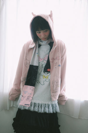 LCC Paradise Lace Hem Long-Sleeve T-Shirt