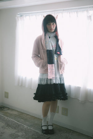 Ruffle skirt shirt dress