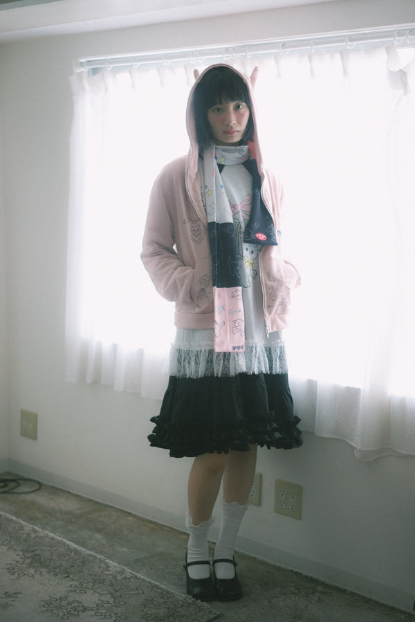 Ruffle skirt shirt dress