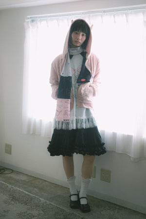 Ruffle skirt shirt dress