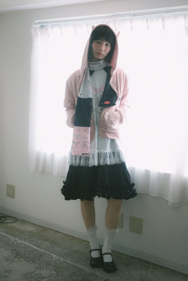 Ruffle skirt shirt dress