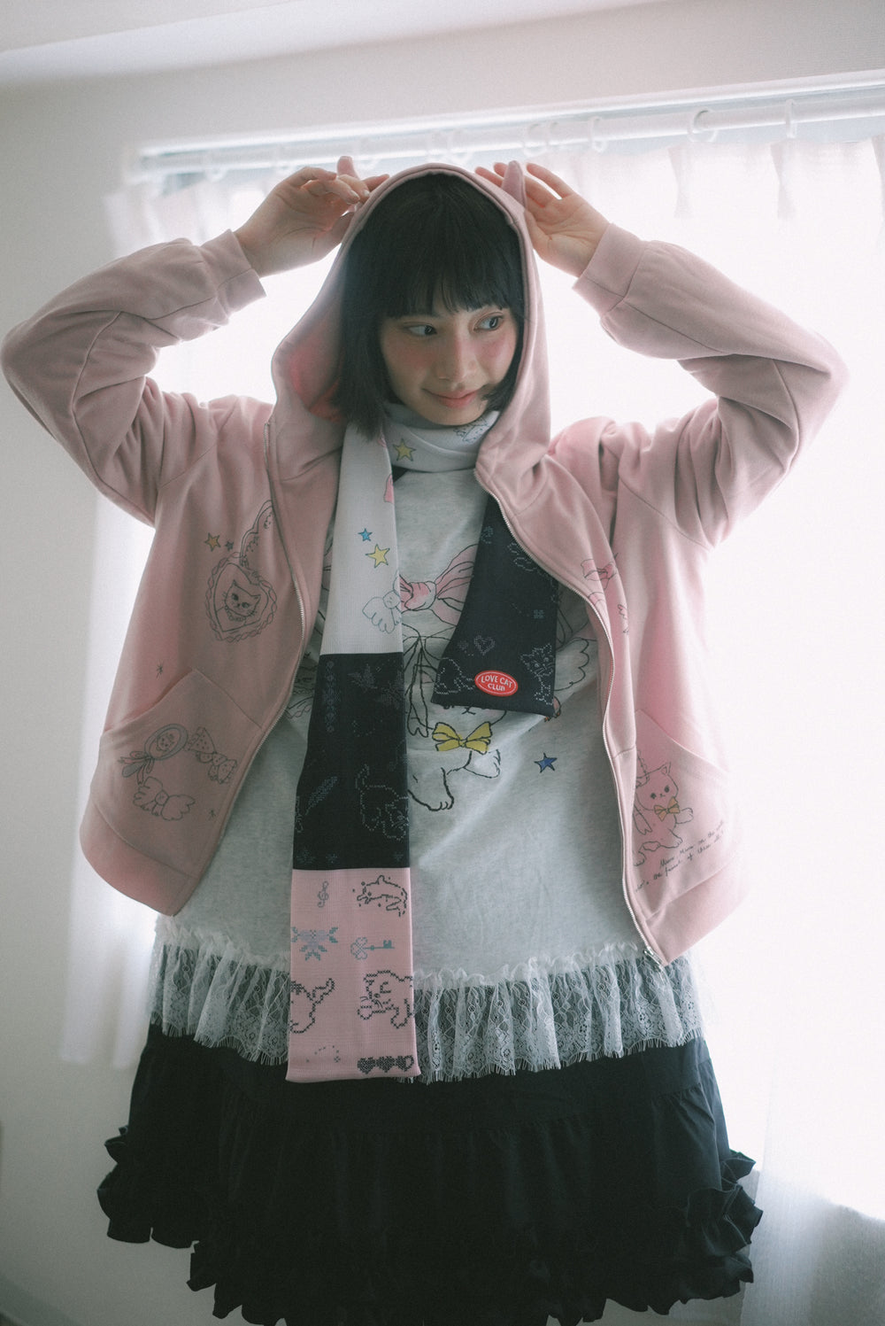 Ruffle skirt shirt dress