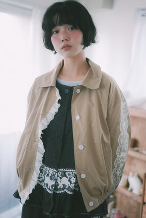 BB Terry Cotton Striped Long-Sleeved Top