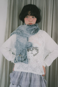 Angel Wings Cat Lace Long-Sleeved Top