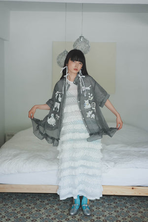 Lace and layered dress