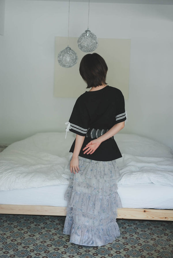 Cat Doll house Layer ruffle skirt