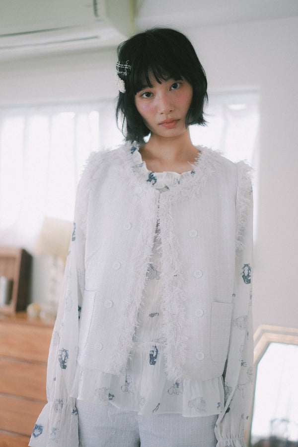 Angel Wings Cat Long-Sleeved Top