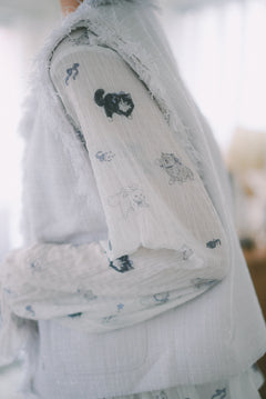 Angel Wings Cat Long-Sleeved Top
