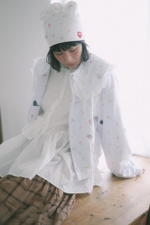 Irregular Ruffle Sleeve Shirt