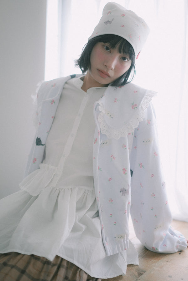 Irregular Ruffle Sleeve Shirt