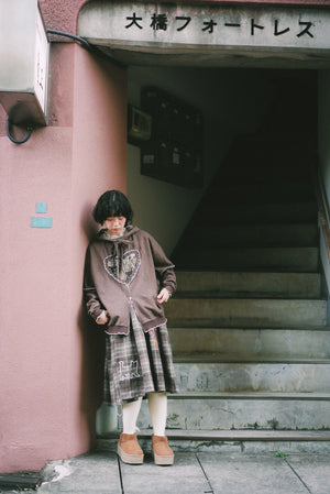 Silhouette geometric cat pattern vest dress