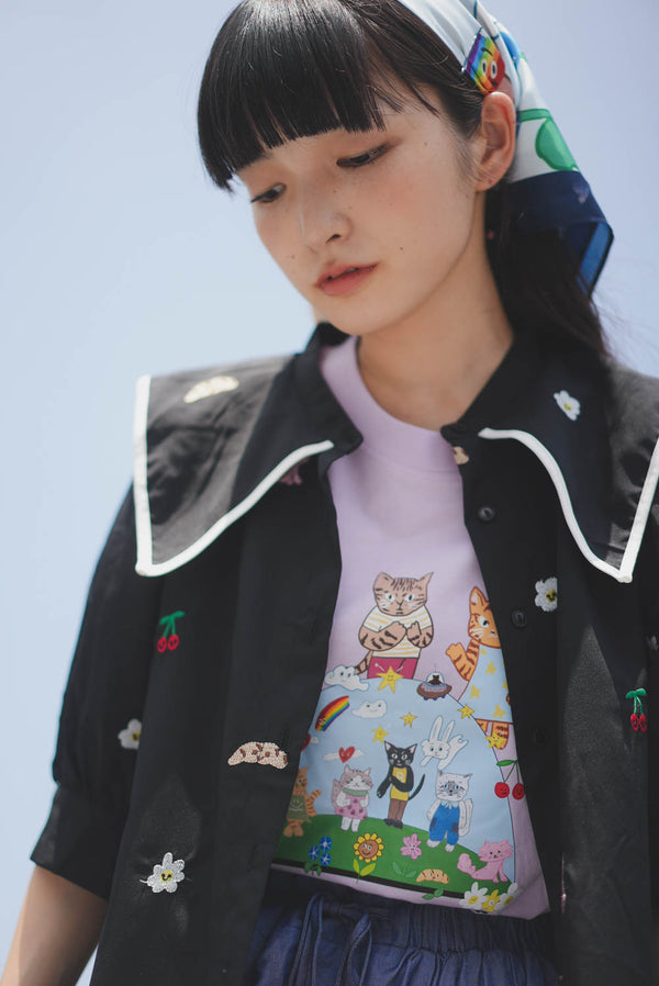 Sunny Cat Island Tee