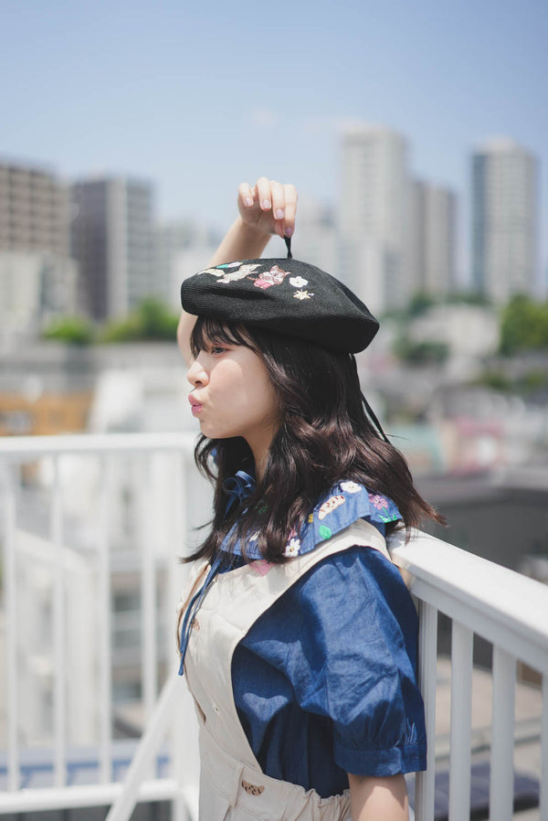 Sunny Cat Island Beret