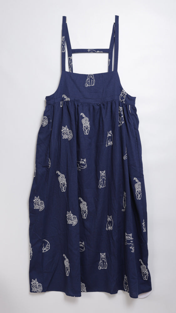 Cat Daily Line Suspender Skirt
