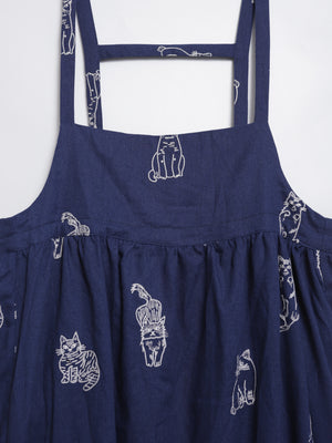 Cat Daily Line Suspender Skirt