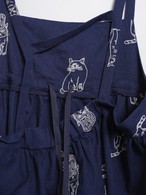 Cat Daily Line Suspender Skirt