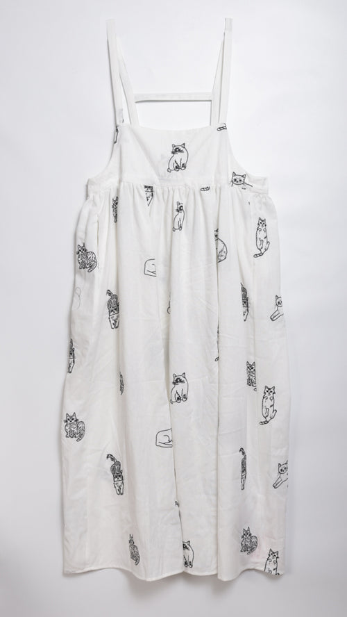 Cat Daily Line Suspender Skirt